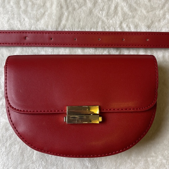 Crimson Red Pouch / Satchel Bag - Picture 8 of 8